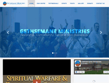 Tablet Screenshot of gethsemaneministries.com
